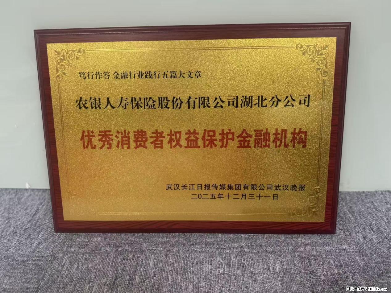 农银人寿湖北分公司荣膺“优秀保险客户服务奖”和“优秀消费者权益保护金融机构”两个奖项 - 襄樊生活资讯 - 襄樊28生活网 xf.28life.com